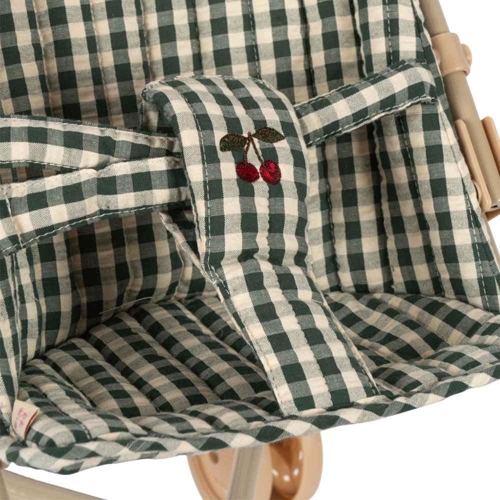 Konges Sløjd Puppen-Buggy &#39;Cheeky&#39; Smoke Pine Check