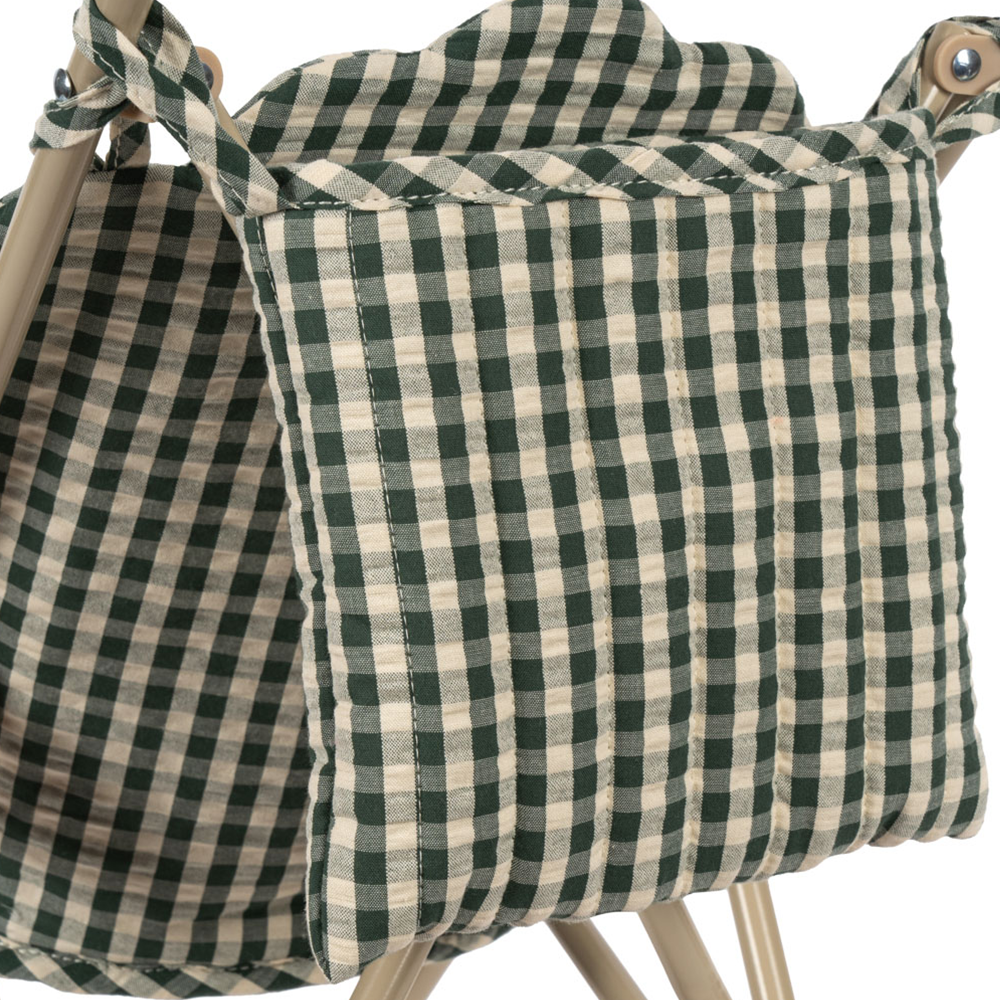 Konges Sløjd Puppen-Buggy &#39;Cheeky&#39; Smoke Pine Check