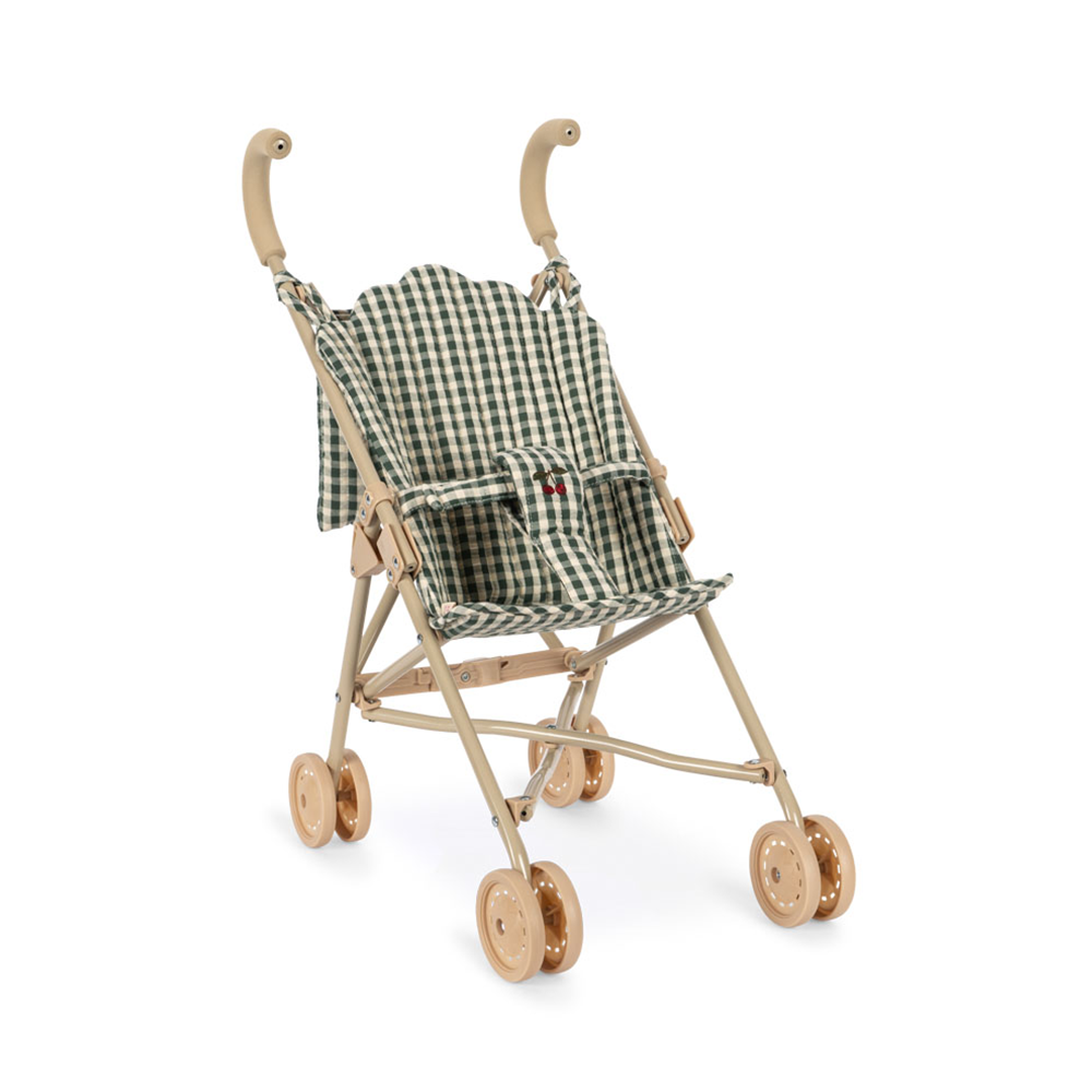 Konges Sløjd Puppen-Buggy &#39;Cheeky&#39; Smoke Pine Check