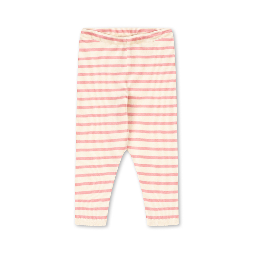 Konges Sløjd Legging Bébé 'Buma' Peony Butter Stripe