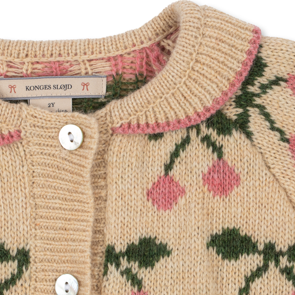 Konges Sløjd Strickcardigan 'Belou' Cherry - Online MY SNOWFLAKE