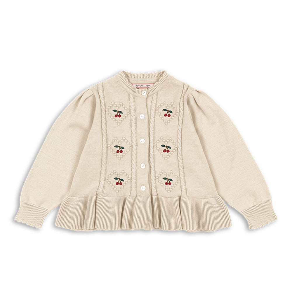 Konges Sløjd Cardigan 'Soleil' Pearled Ivory - Online MY SNOWFLAKE