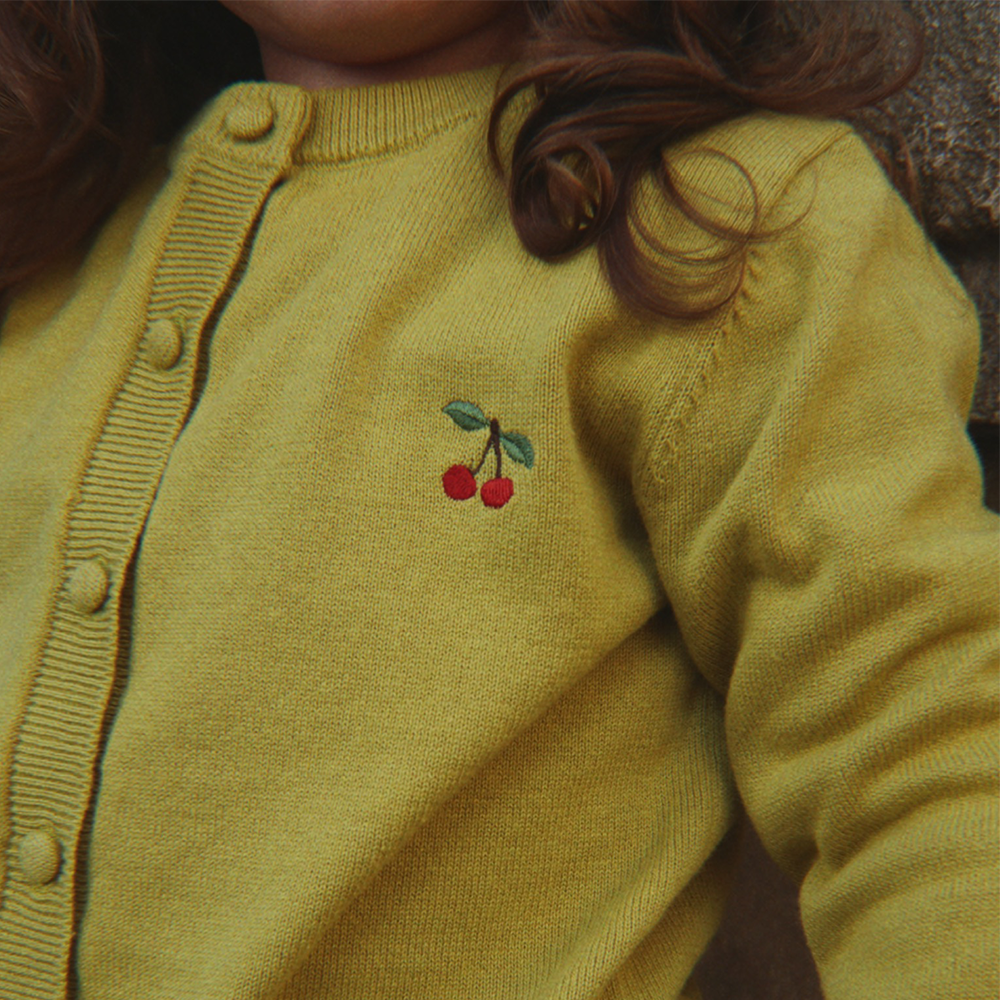 Konges Sløjd Cardigan 'Cathy' Leek Green