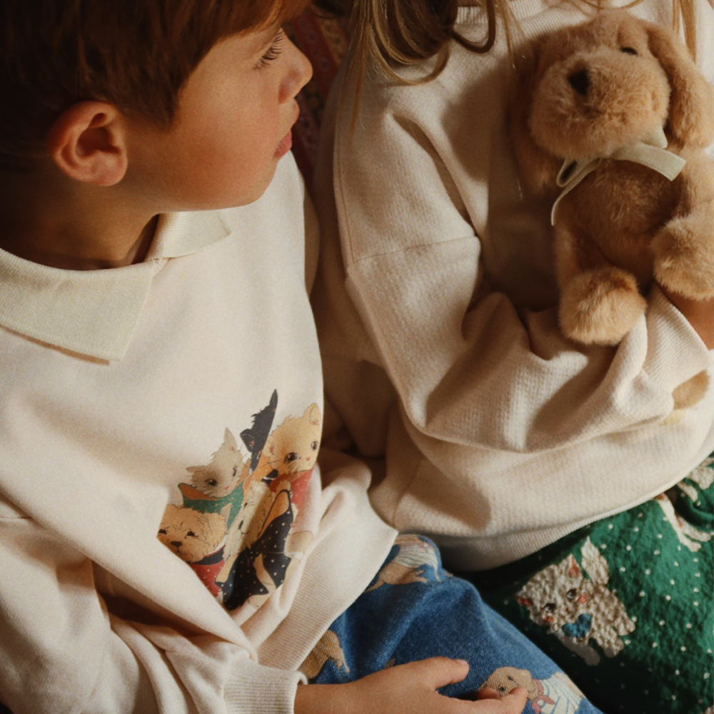 Konges Sløjd Polo Sweatshirt « Spotty » Photo de famille