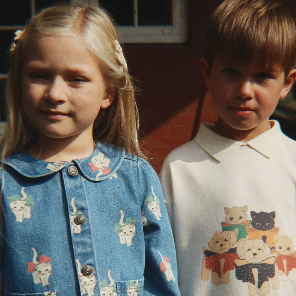 Konges Sløjd Polo Sweatshirt « Spotty » Photo de famille