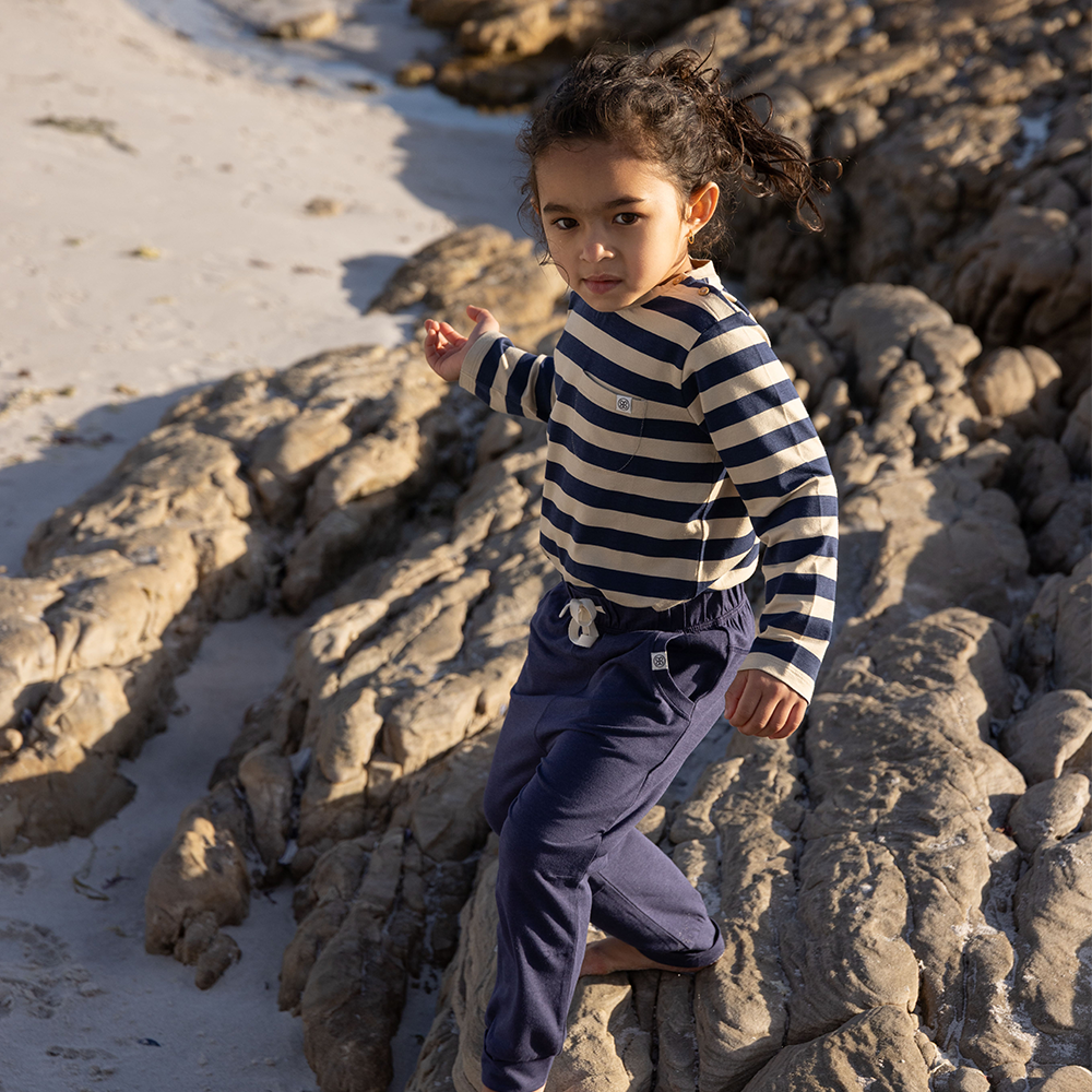 Cloby UV-Langarmshirt Navy/Sandy Stripe - Online MY SNOWFLAKE