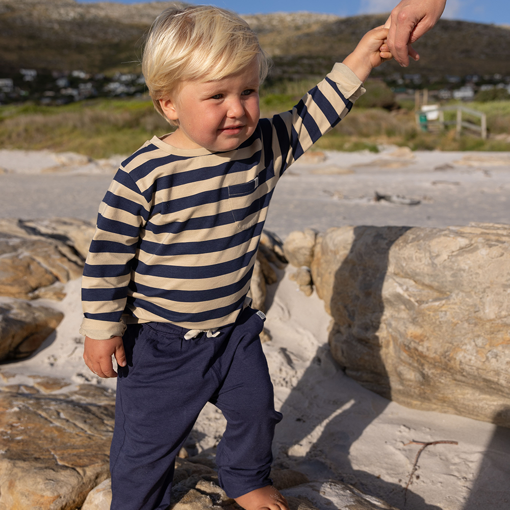 Cloby UV-Langarmshirt Navy/Sandy Stripe - Online MY SNOWFLAKE