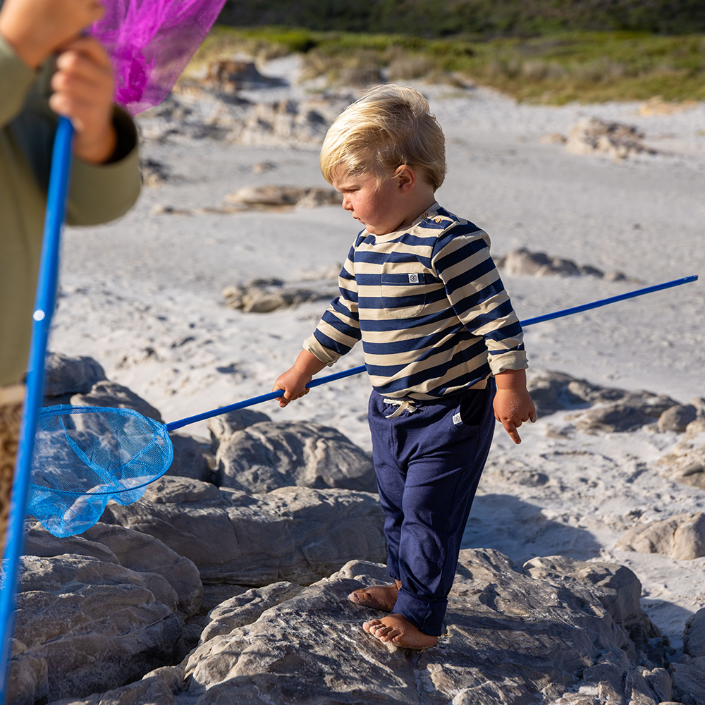 Cloby UV-Langarmshirt Navy/Sandy Stripe - Online MY SNOWFLAKE