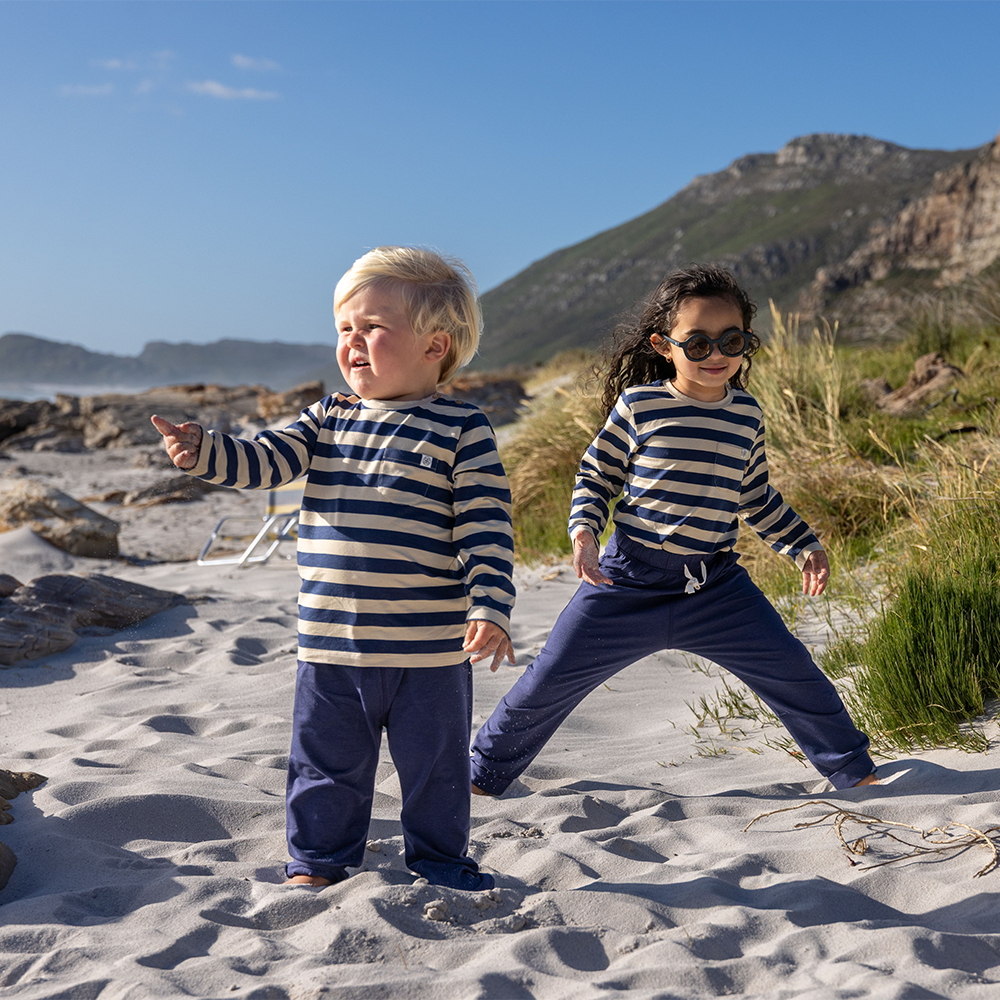 Cloby UV-Langarmshirt Navy/Sandy Stripe - Online MY SNOWFLAKE