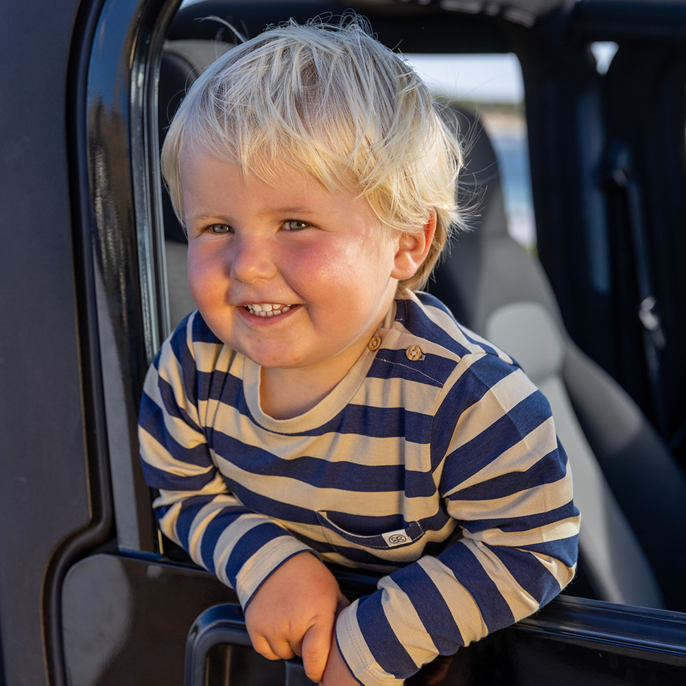 Cloby UV-Langarmshirt Navy/Sandy Stripe - Online MY SNOWFLAKE