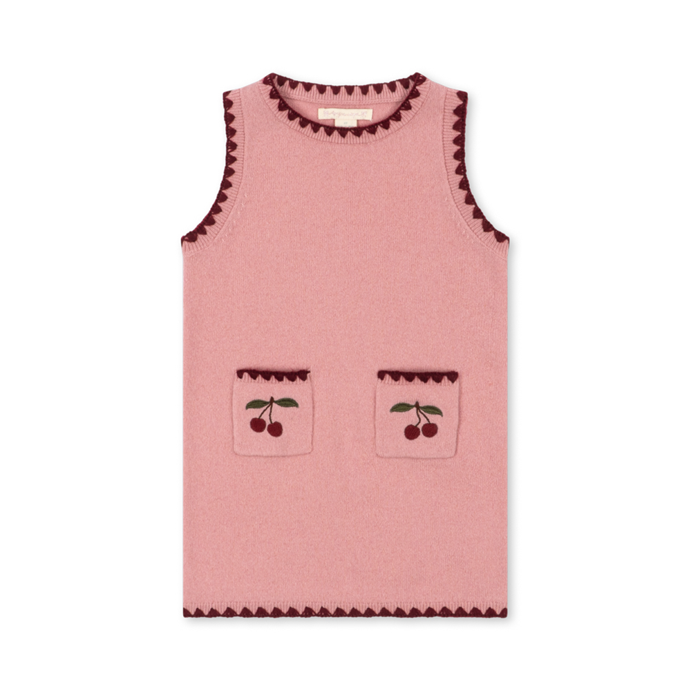 Konges Sløjd Robe en maille de laine « Collette » Pale Blush