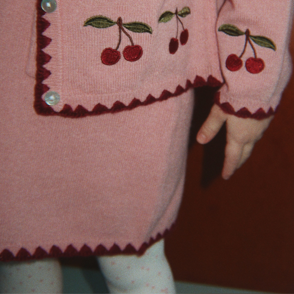 Konges Sløjd Robe en maille de laine « Collette » Pale Blush