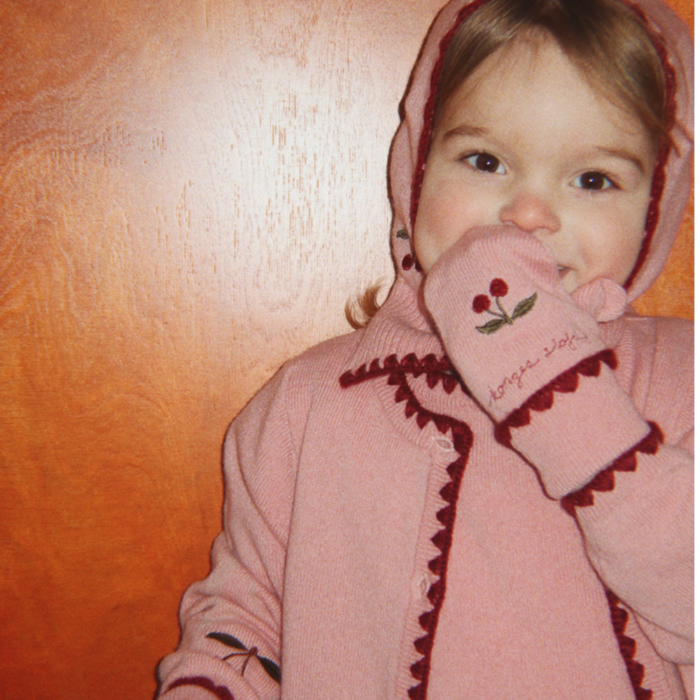 Konges Sløjd Robe en maille de laine « Collette » Pale Blush
