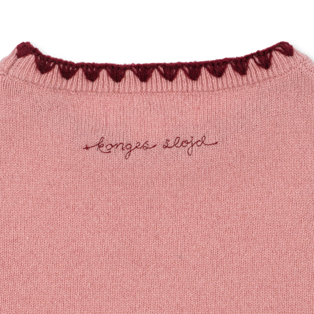 Konges Sløjd Robe en maille de laine « Collette » Pale Blush