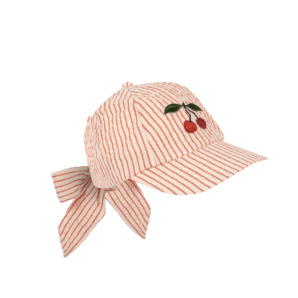 Konges Sløjd Casquette 'Ellie Bow' Amour Stripe
