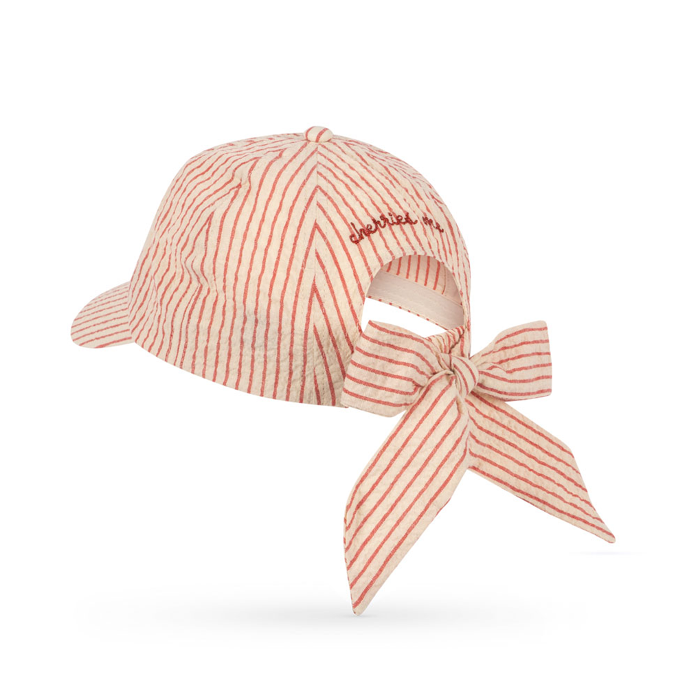 Konges Sløjd Casquette 'Ellie Bow' Amour Stripe