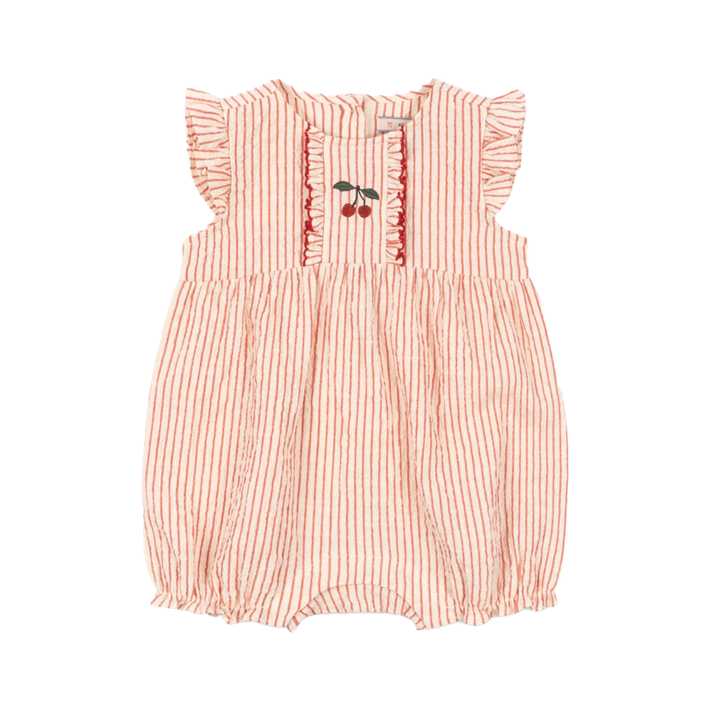 Konges Sløjd Seersucker Strampler 'Ellie' Amour Stripe
