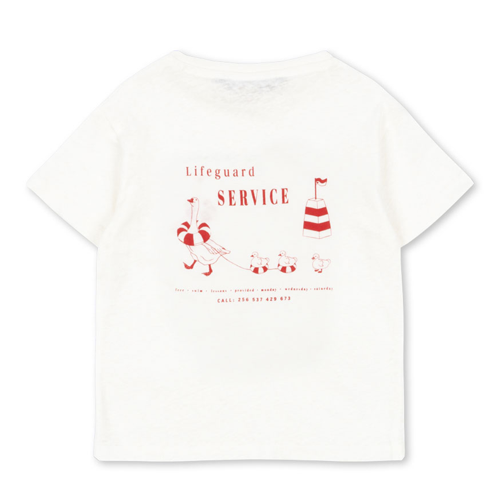 Konges Sløjd Adult T-Shirt 'Era Mommy' Off White/Lifeguard Service