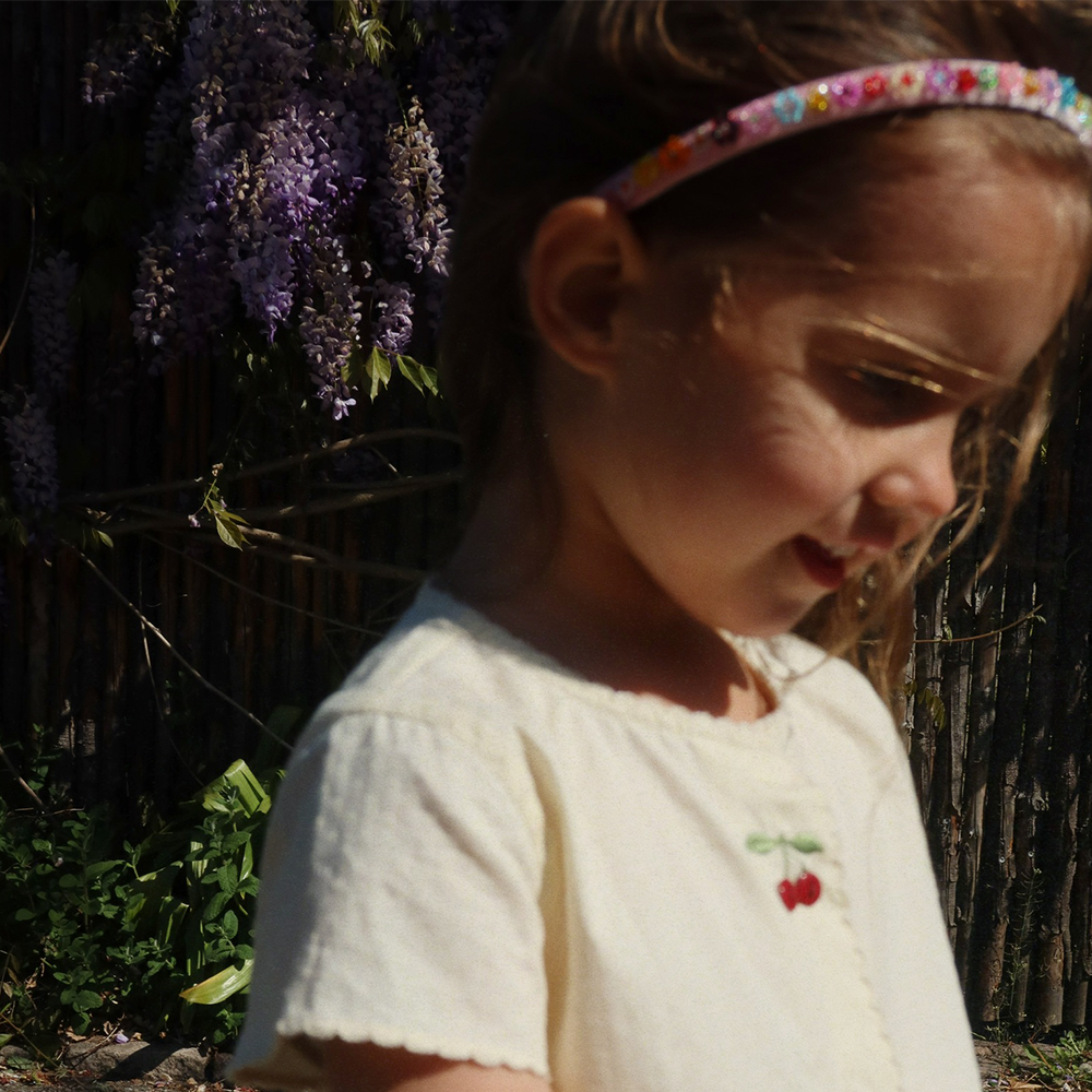 Konges Sløjd Kleid 'Evia' Cherry Cloud Cream - Online MY SNOWFLAKE