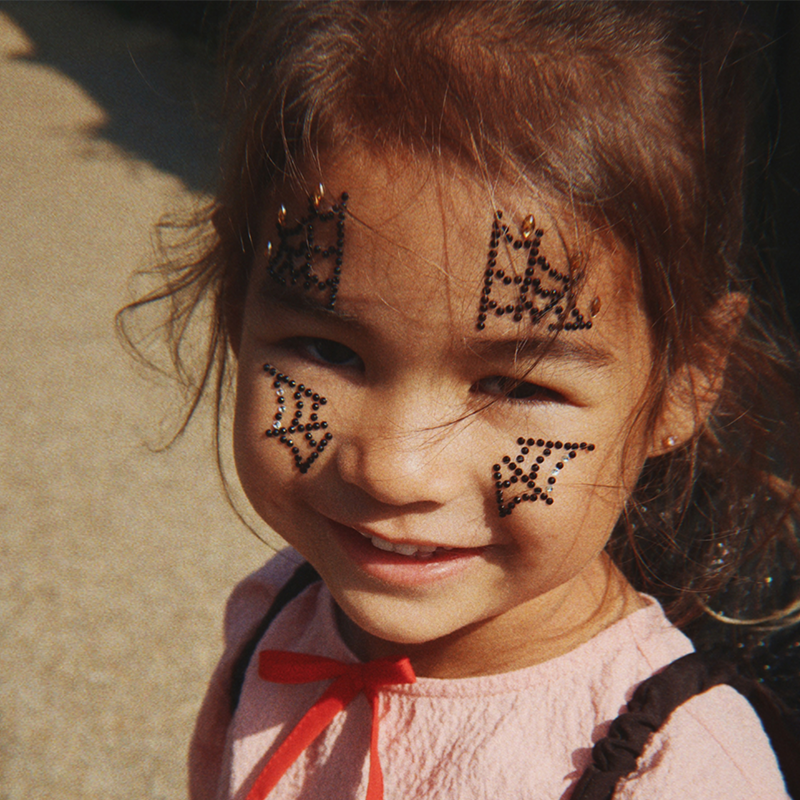 Konges Sløjd Halloween Glitzersteine fürs Gesicht Black