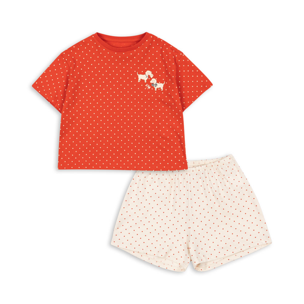 Konges Sløjd T-shirt et short « Famo Box Fit » Fraise Dot