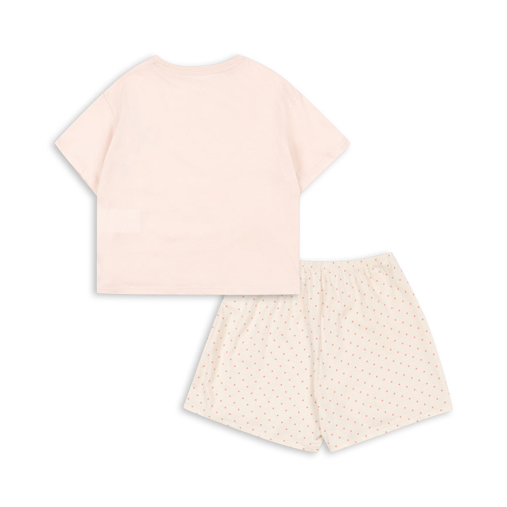 Konges Sløjd T-Shirt and Shorts 'Famo Box Fit' Pirouette Dot/Creole Pink