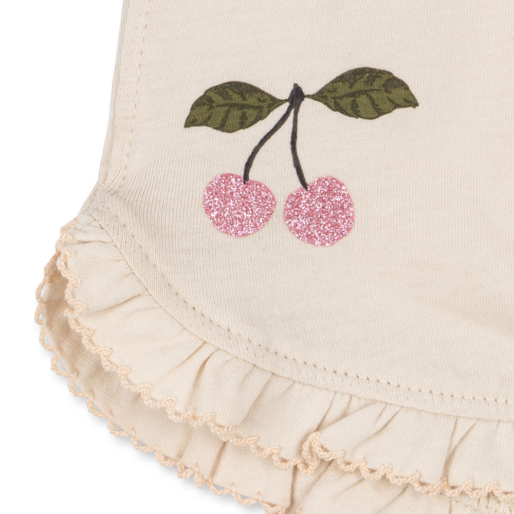 Konges Sløjd T-Shirt and Shorts 'Famo Frill Set' Buttercream