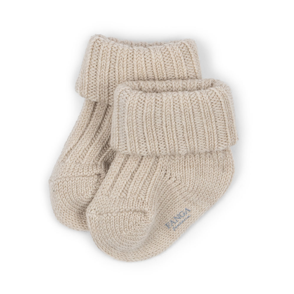 Fanga Fontana Chaussettes Tricotées Bébé 'Lana' Sable