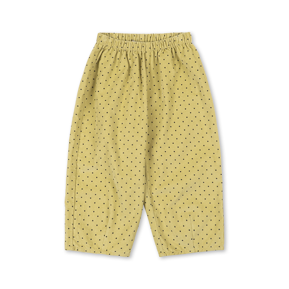 Konges Sløjd Fine Corduroy Trousers 'Marlo' Dot Leek