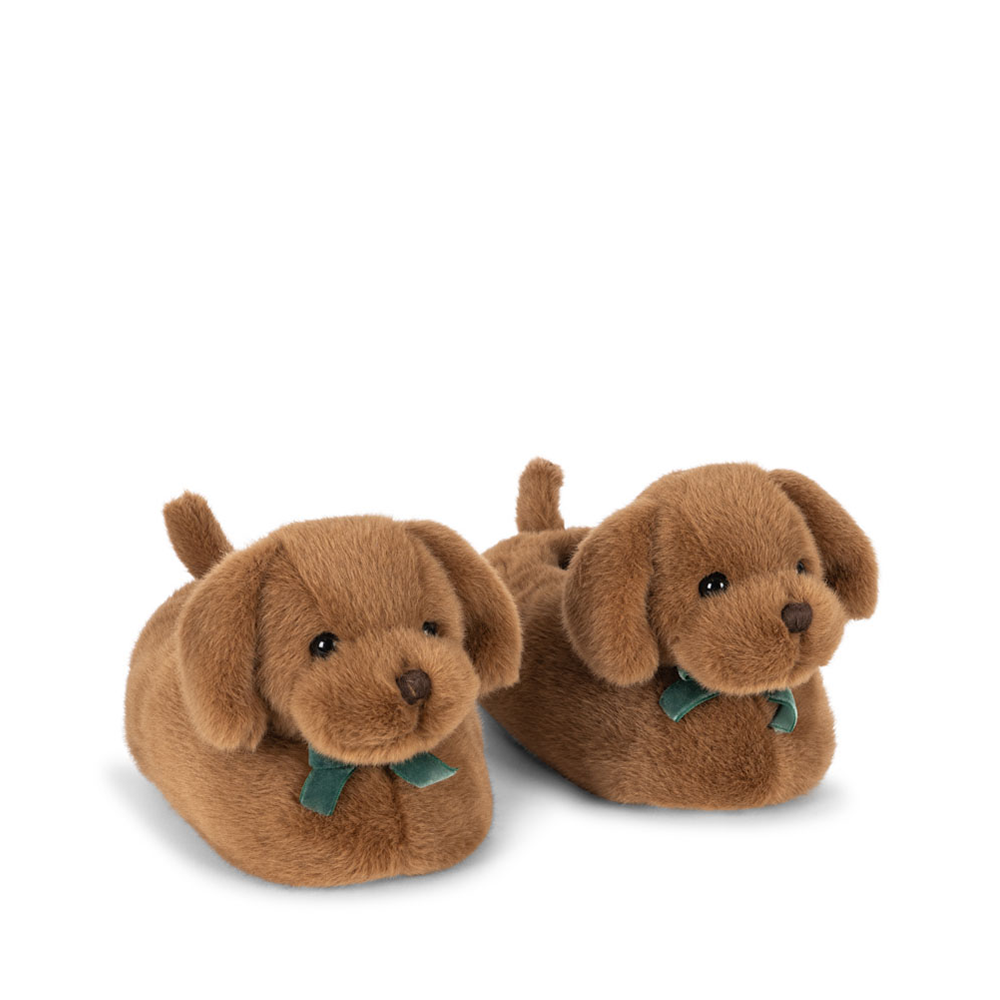 Konges Sløjd Hausschuhe/Finken 'Sausage Dog' Chicory Coffee