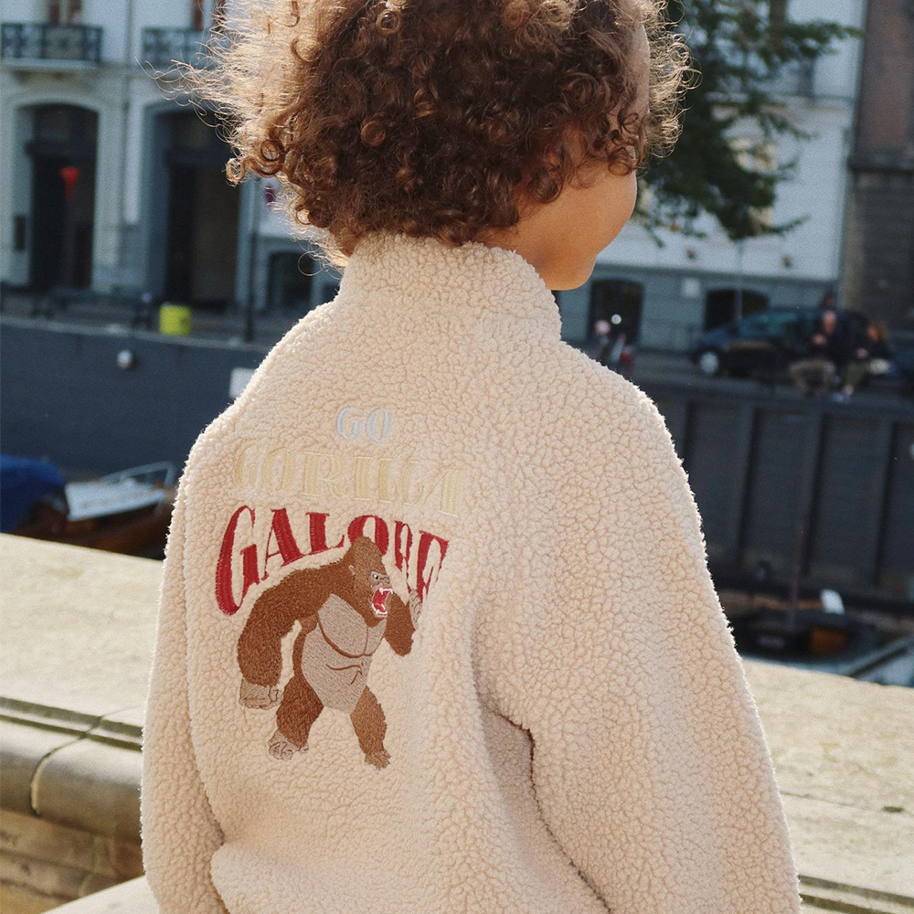 Konges Sløjd Teddy-Bomber-Jacke &#39;Jazz&#39; Oxford Tan