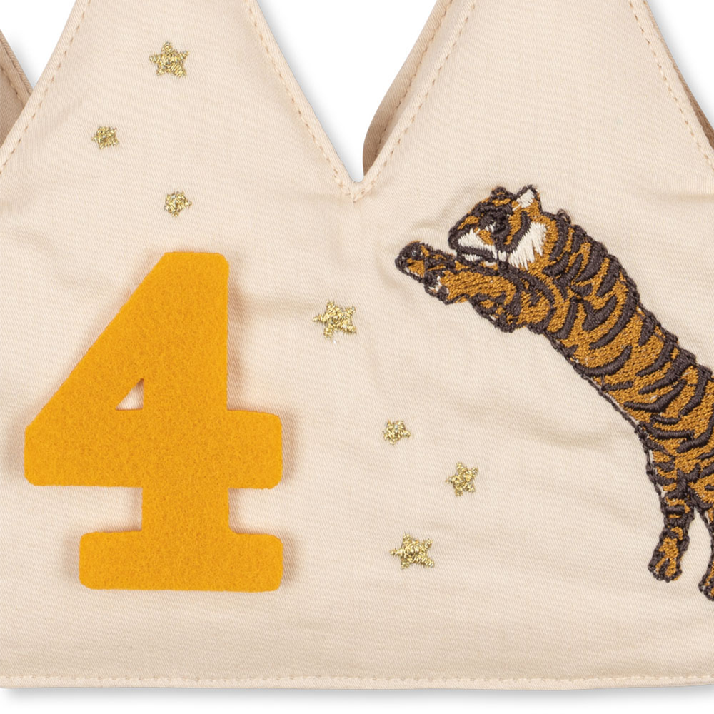 Konges Sløjd  Geburtstagskrone 'Glitter' Tiger