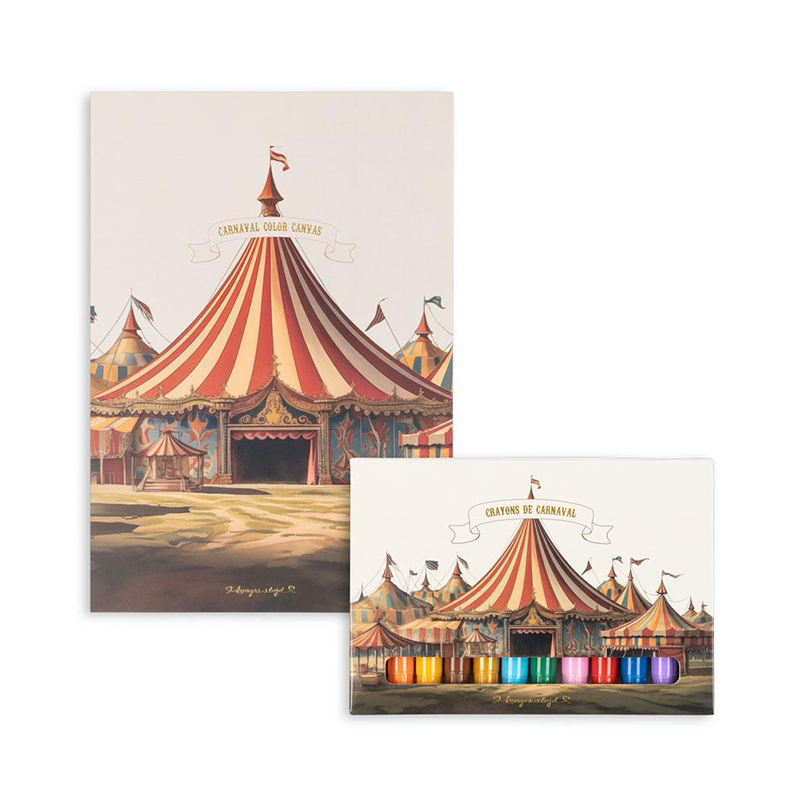 Konges Sløjd 12er Set Gelstifte mit Zeichenblock