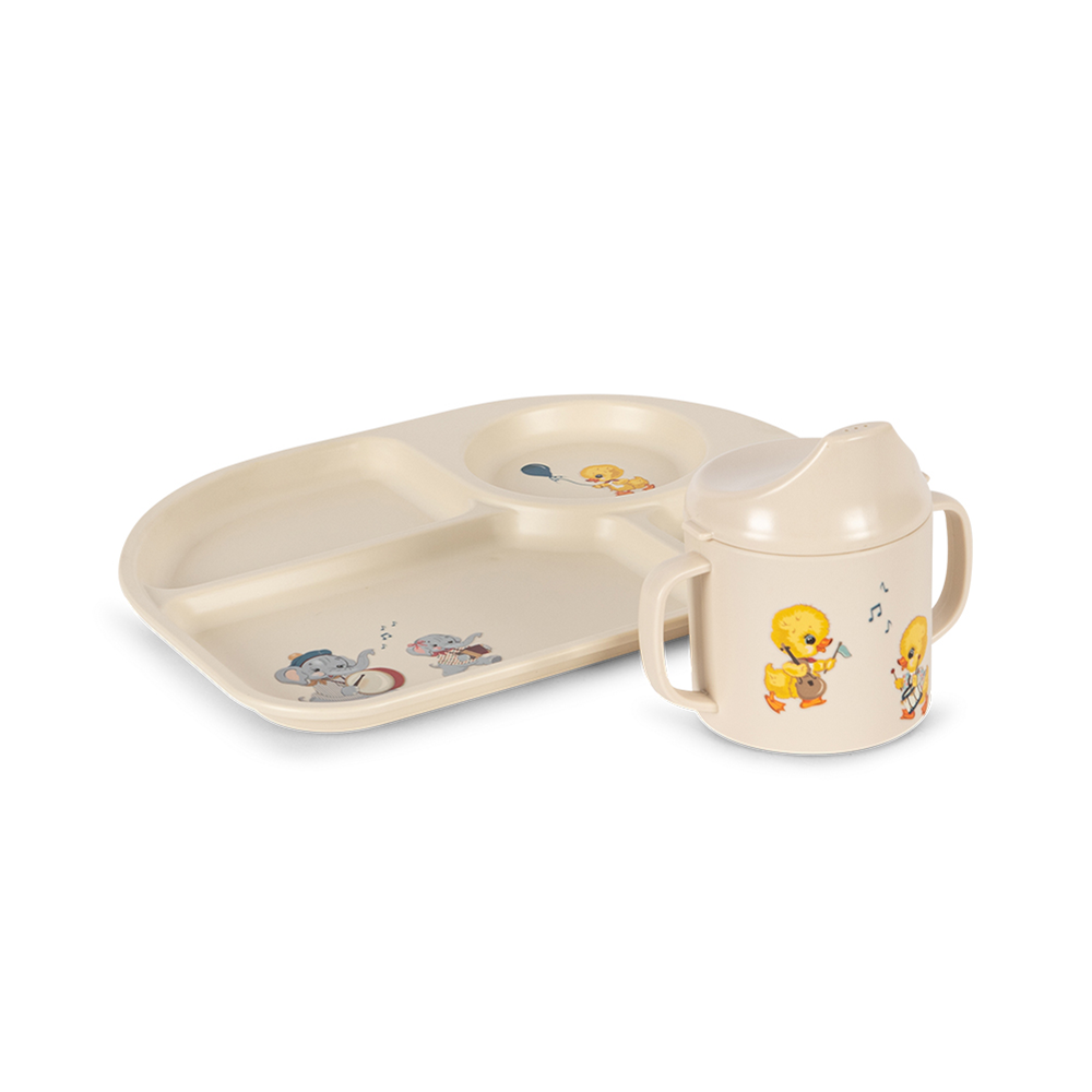 Konges Sløjd Baby Geschirrset 'My First Dinner Set' Music Parade