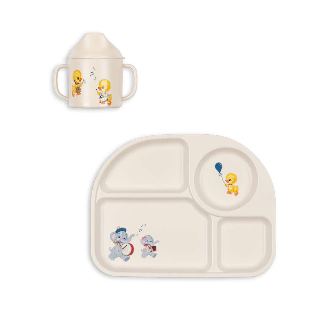 Konges Sløjd Baby Geschirrset 'My First Dinner Set' Music Parade