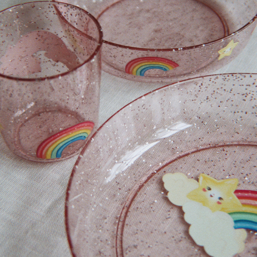 Konges Sløjd Dinnerware Set 'Sparkly' Rainbow