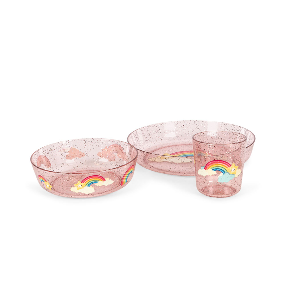 Konges Sløjd Dinnerware Set 'Sparkly' Rainbow