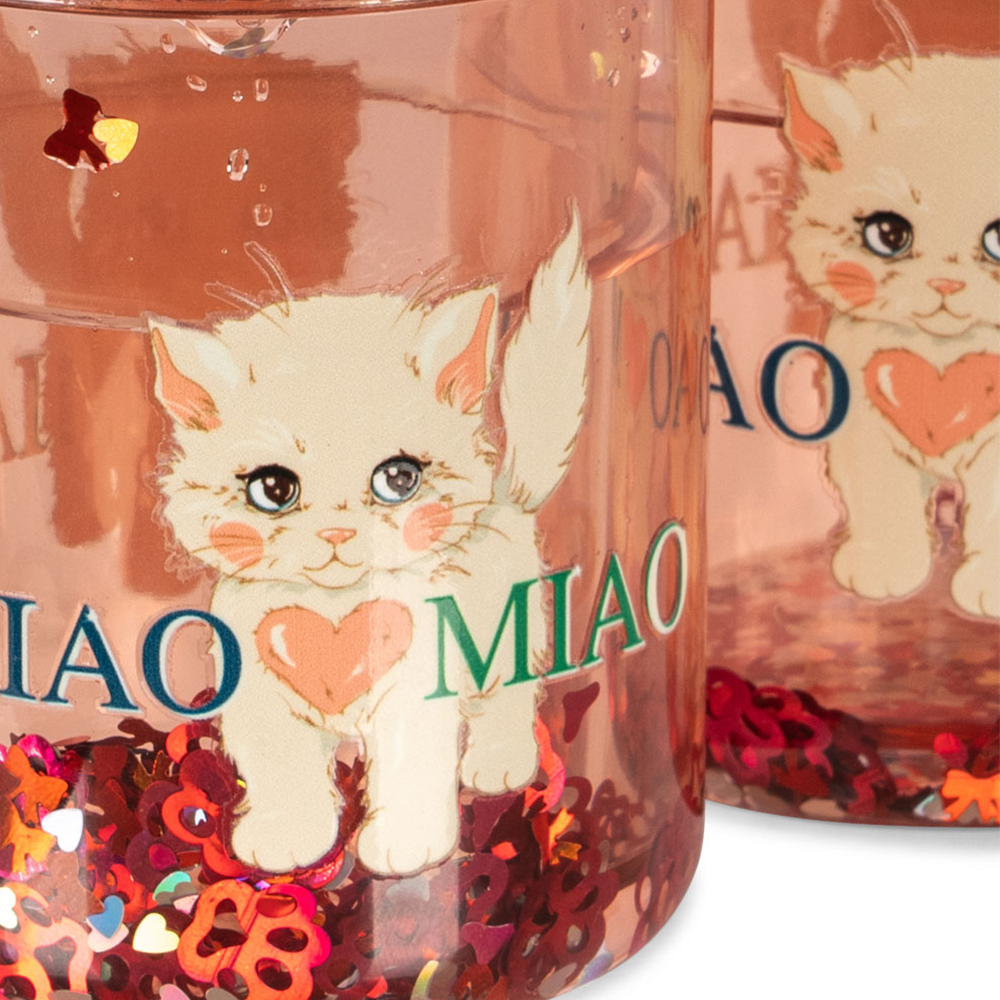 Konges Sløjd  2er Set Glitzer-Becher Ciao Miao