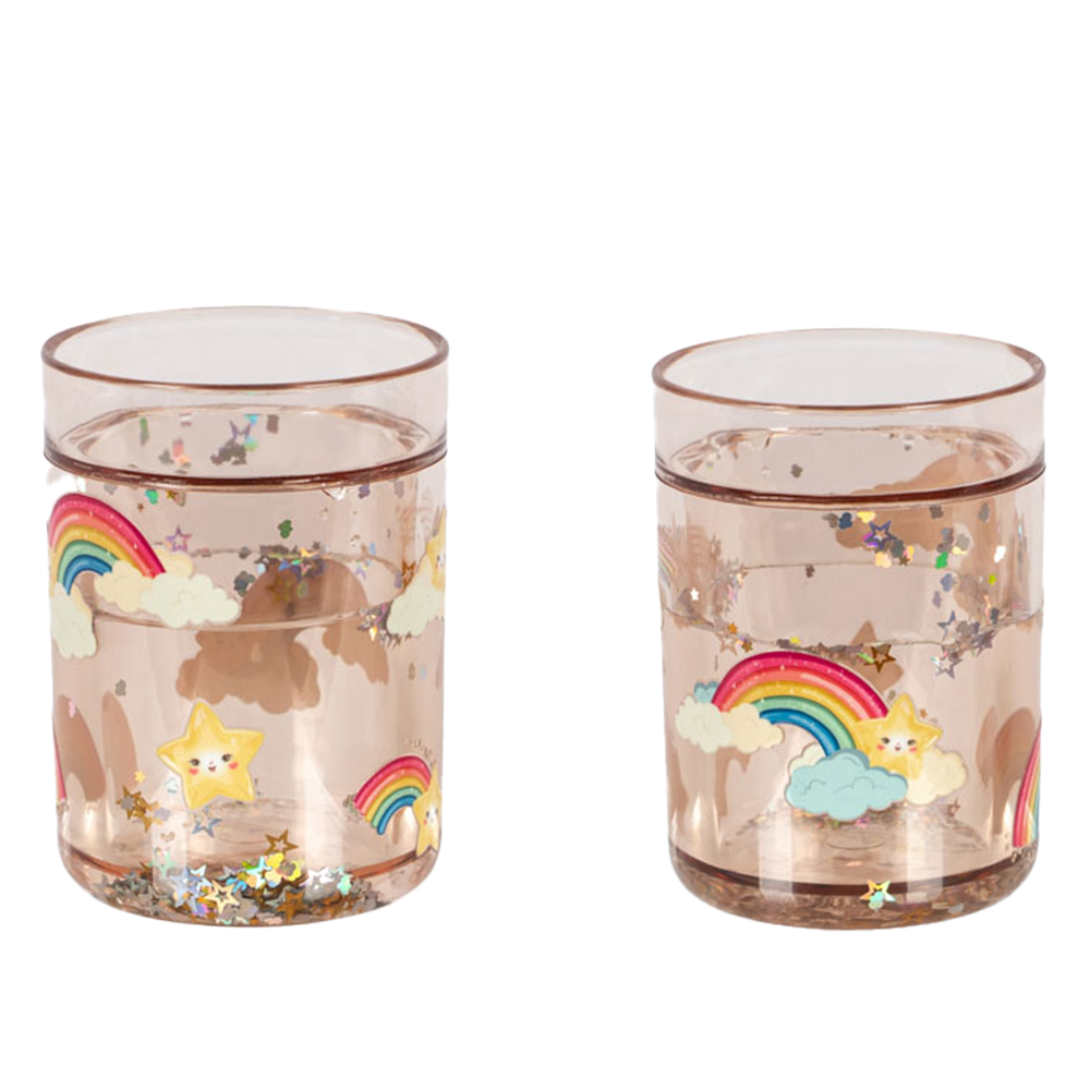 Konges Sløjd  2er Set Glitzer-Becher Rainbow - Online MY SNOWFLAKE