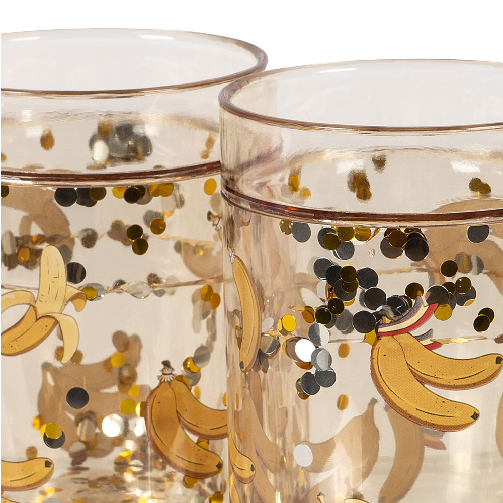 Konges Sløjd  2er Set Glitzer-Becher 'Lets Go Bananas' - Online MY SNOWFLAKE