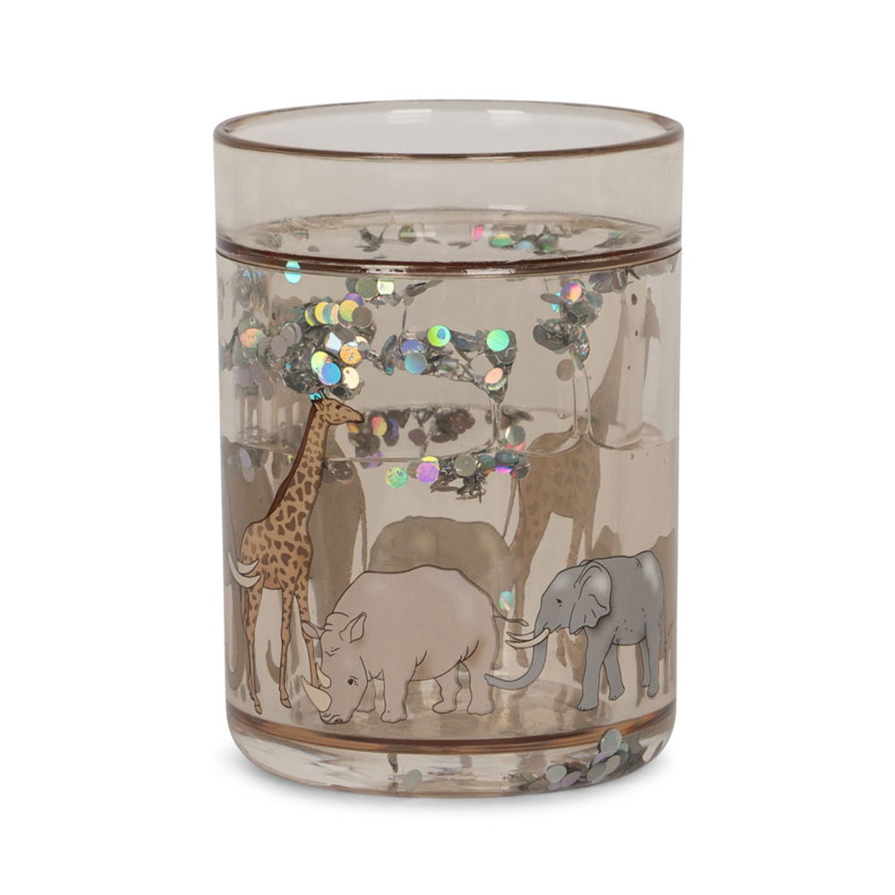 Konges Sløjd  2er Set Glitzer Becher Safari