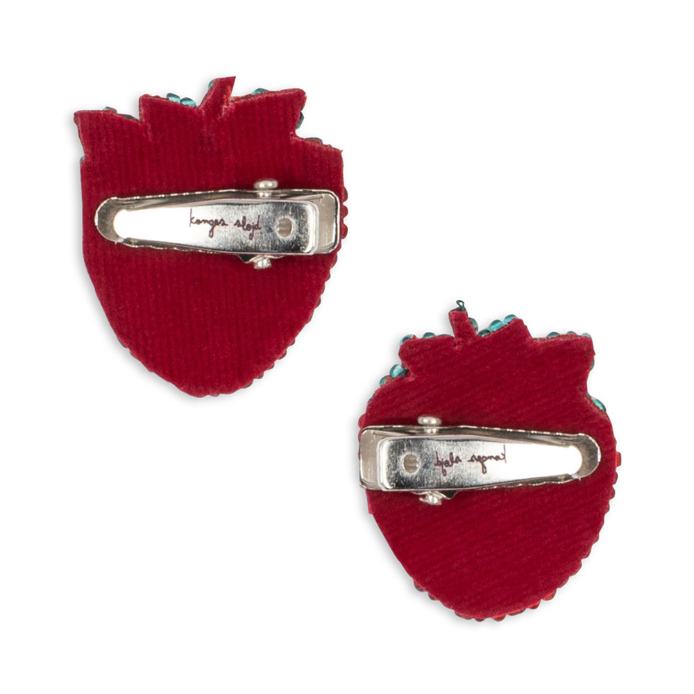 Konges Sløjd Haarclips mit Perlen Strawberry