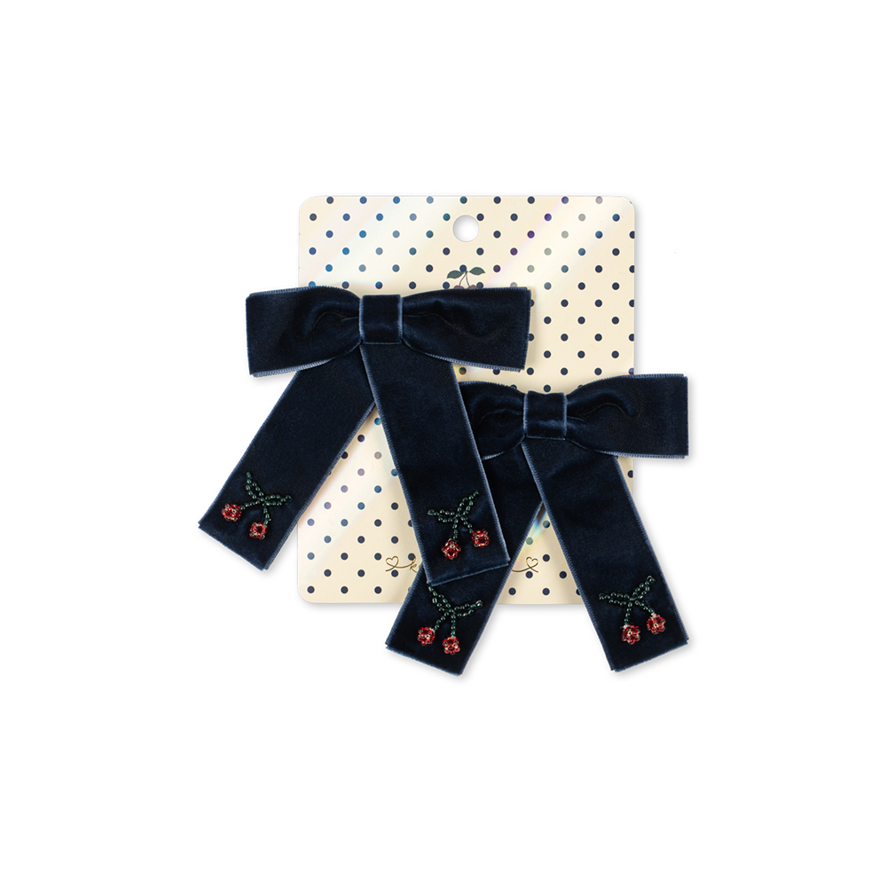 Konges Sløjd Haarclips 'Juliette Bow' Navy