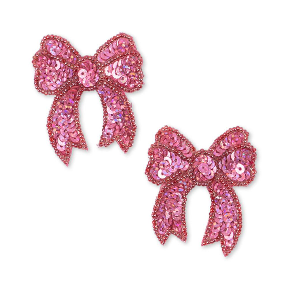 Konges Sløjd Haarclips mit Pailletten &#39;Bow&#39; Rapture Rose