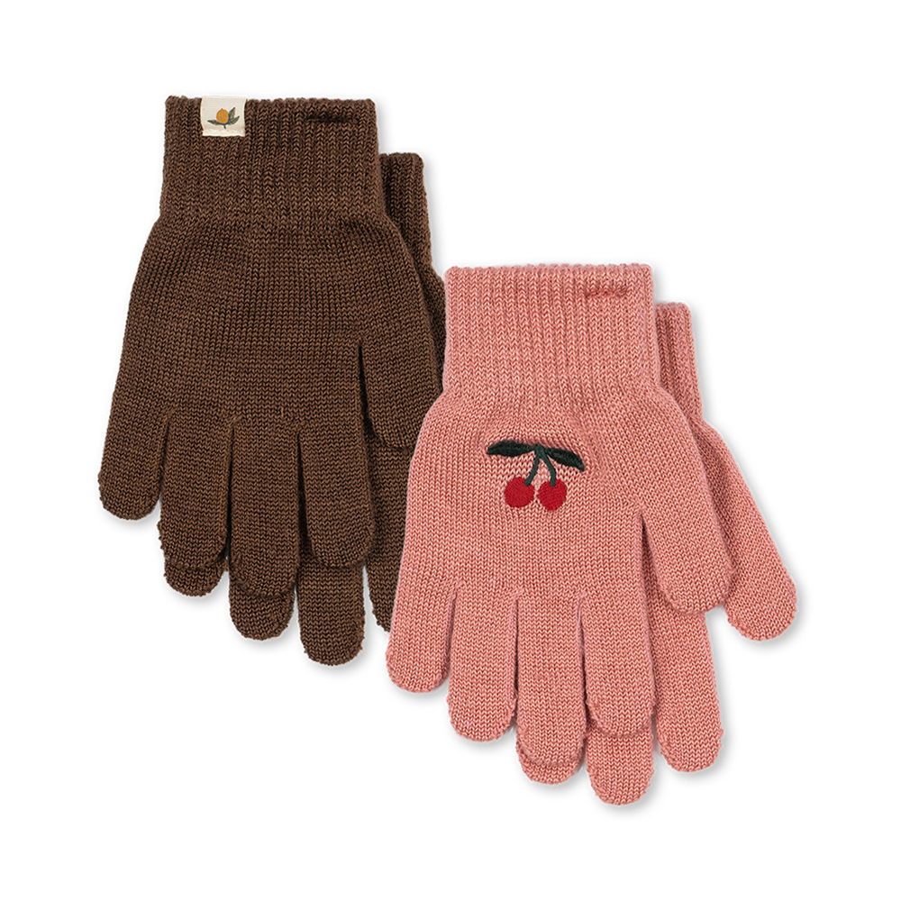 Konges Sløjd  Fingerhandschuhe 'Filla' 2er Set Sorbet