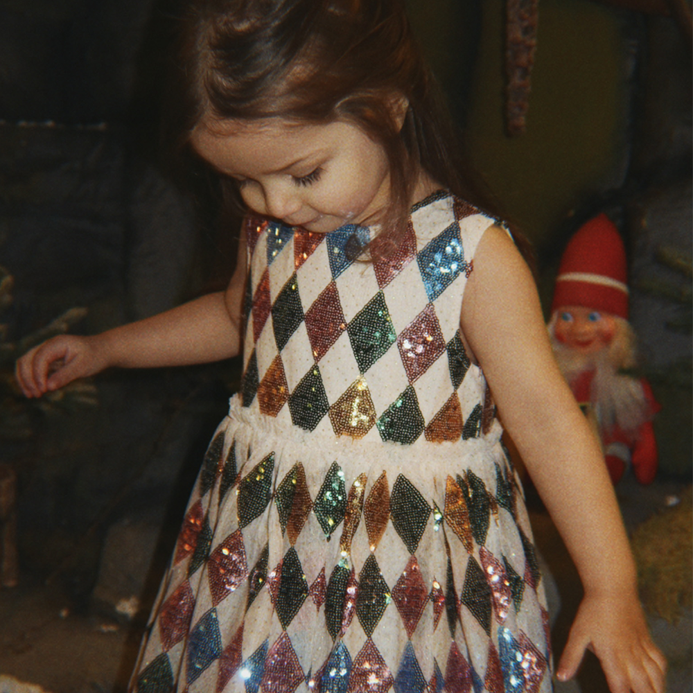 Robe Konges Sløjd 'Yvonne' Harlekin Sequin