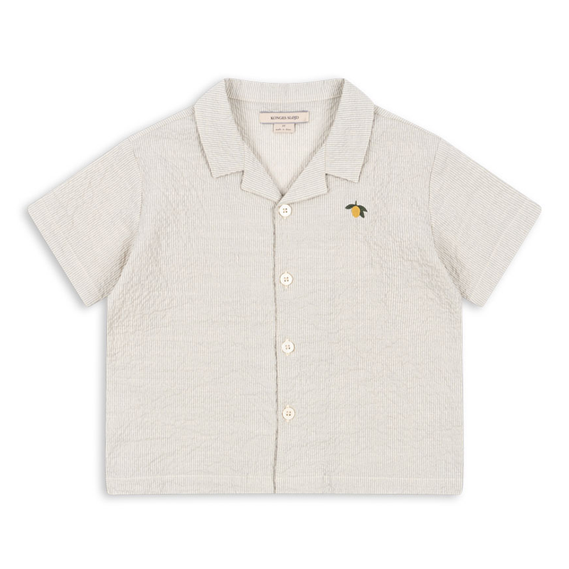Konges Sløjd Seersucker Hemd &#39;Elliot&#39; Quarry Stripe