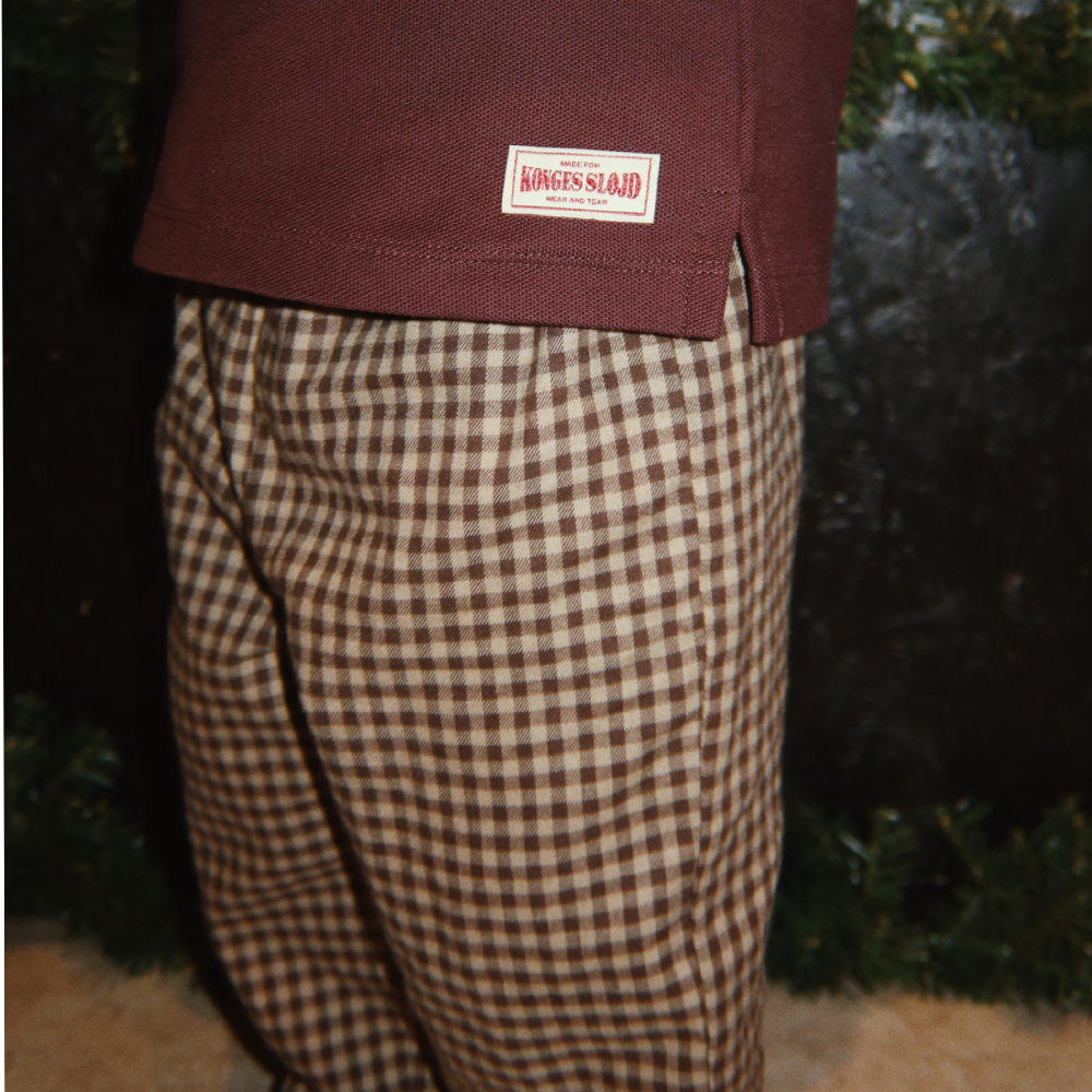Konges Sløjd Cotton Trousers 'Foret' Chocolate Check