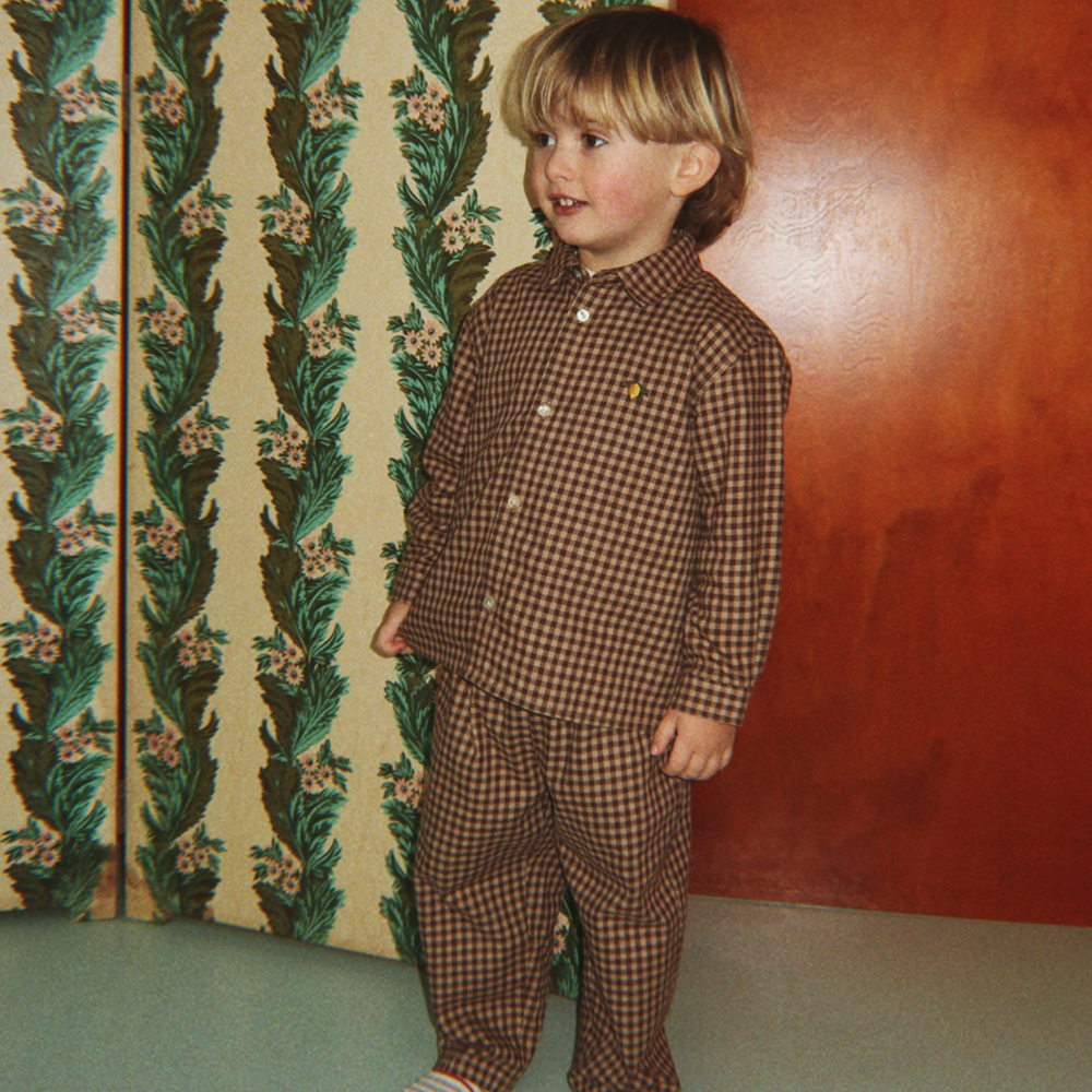 Konges Sløjd Cotton Trousers 'Foret' Chocolate Check