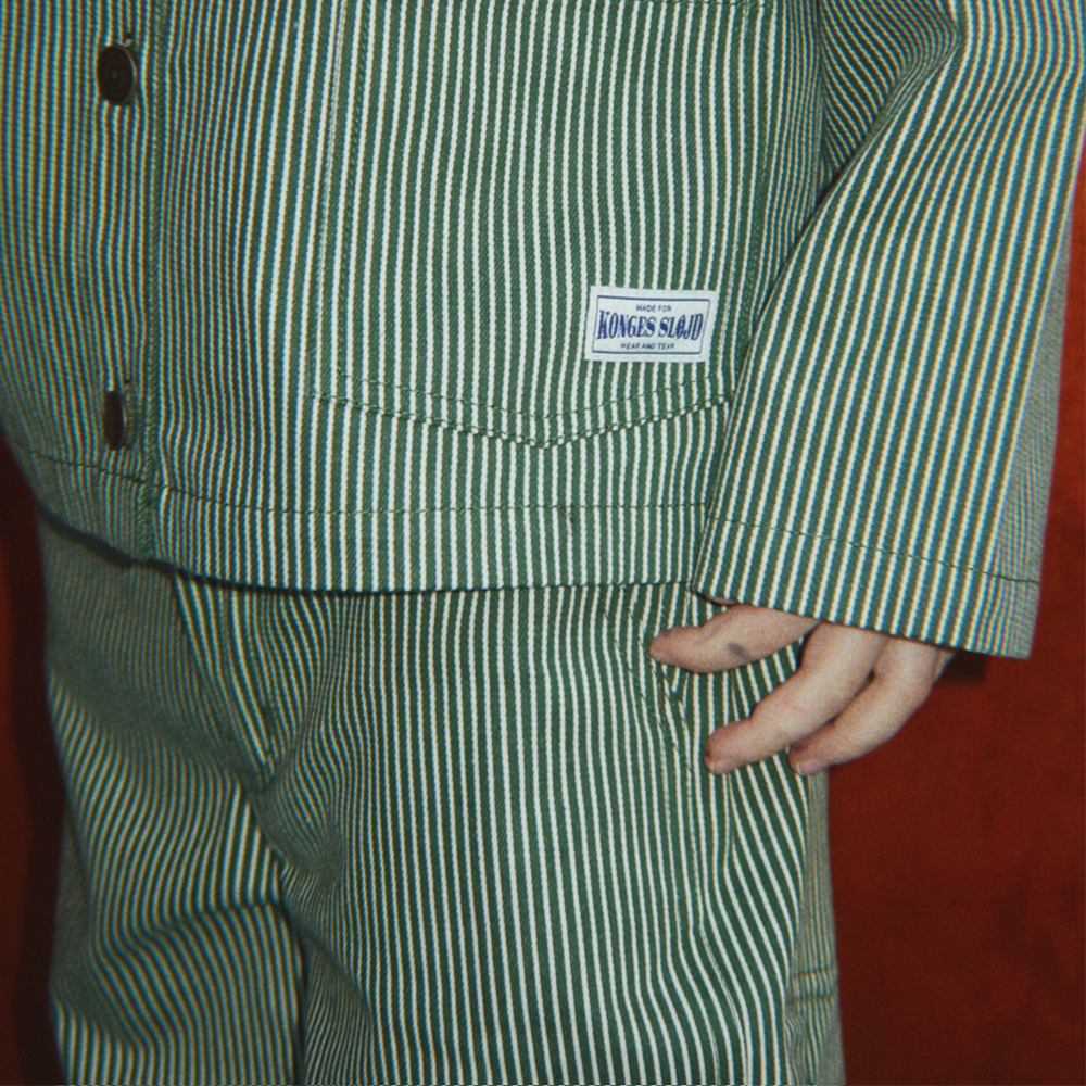 Konges Sløjd Hose 'Luc' Milk Verte Stripe
